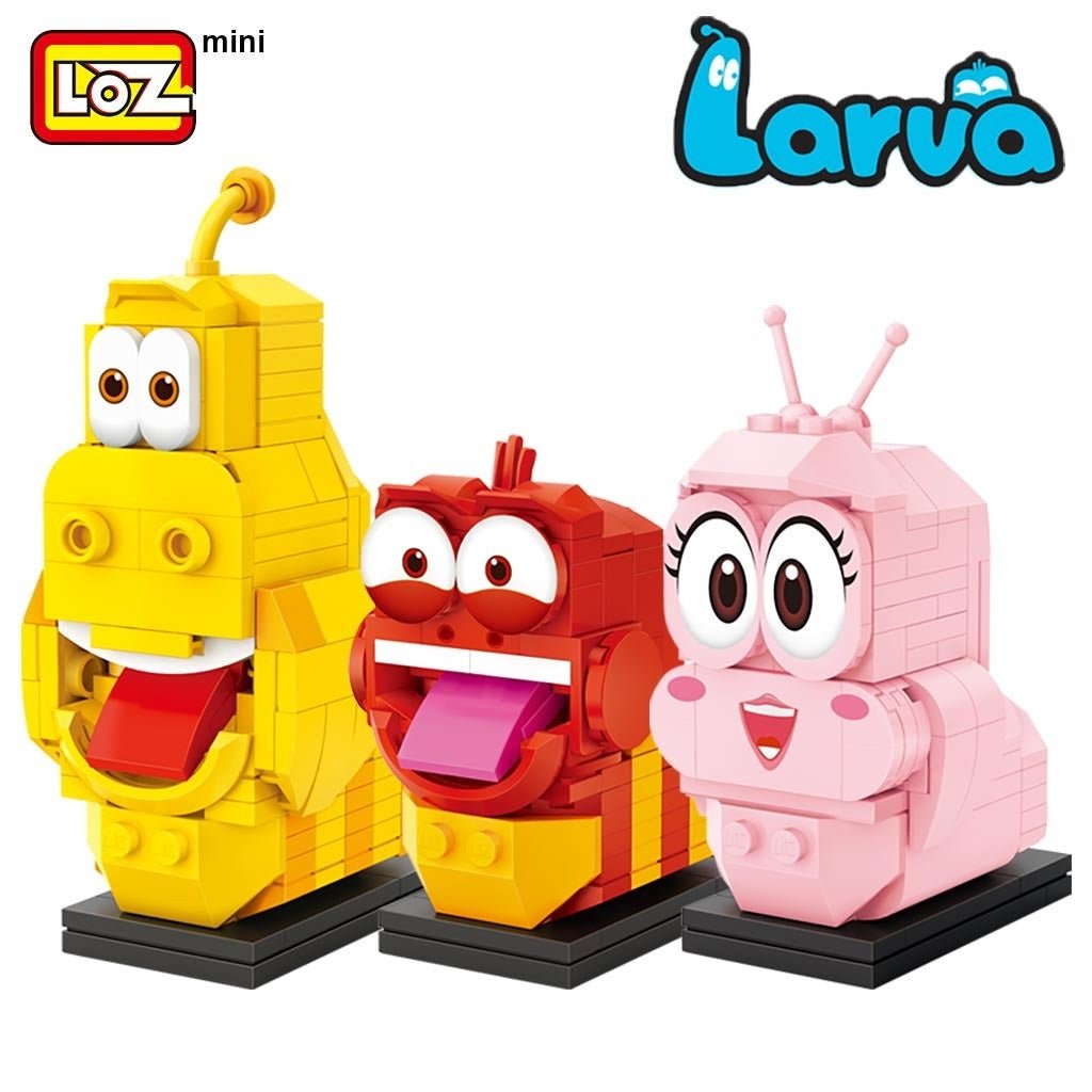 LOZ-LOZ Mini Block 4105 Larva Hilarious Bugs / Raupen - Baubär Boutique