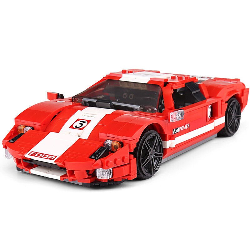Mould King-Mould King 10001 Red Phantom GT 40 (rot/weiß) - Baubär Boutique