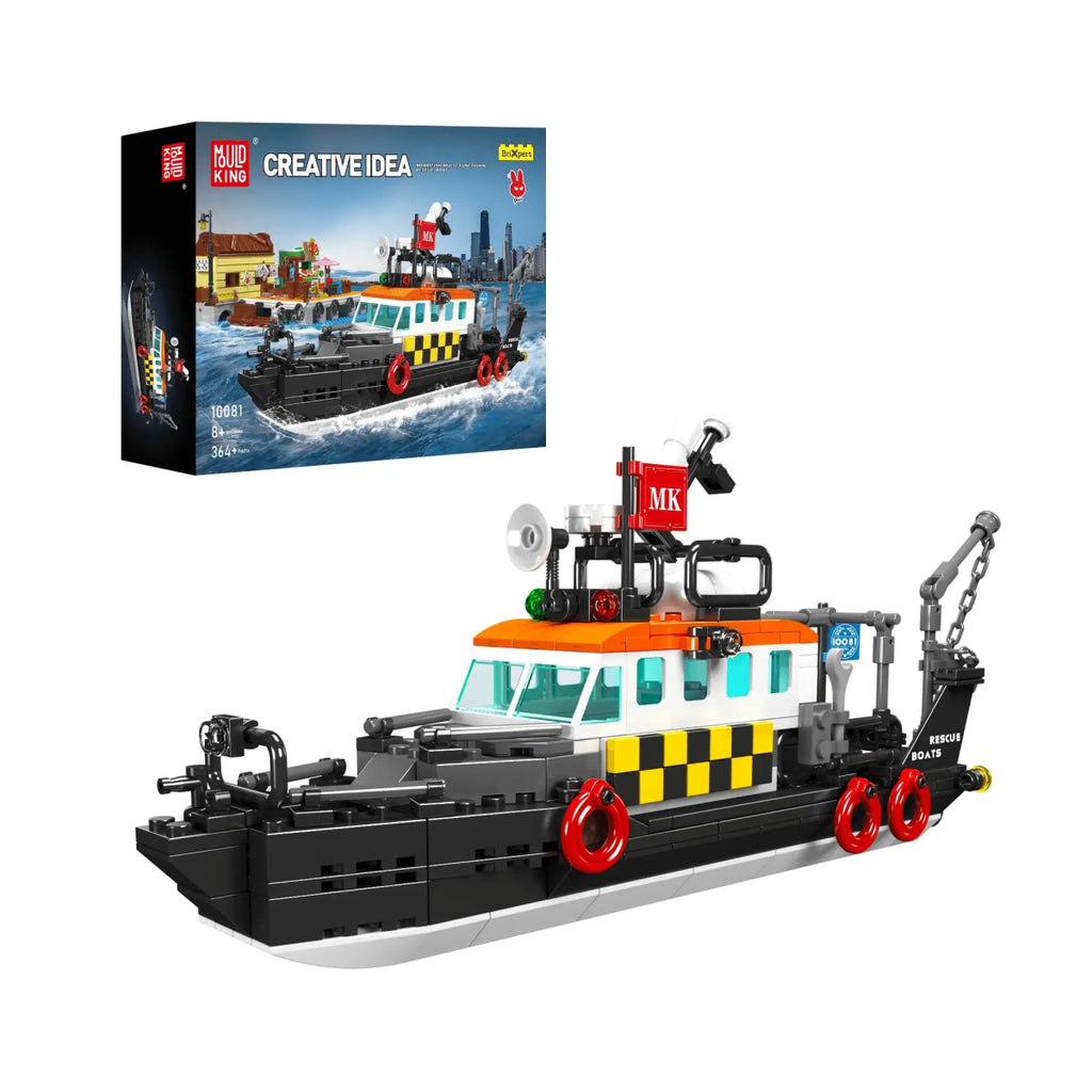 Mould King - Mould King 10081 Rettungsboot - British Multi - functional Rescue Boat - Baubär Boutique