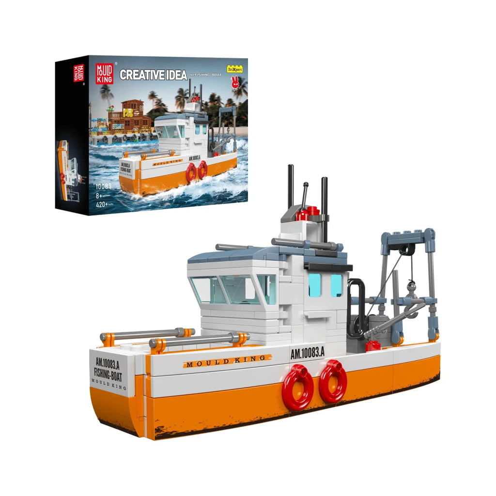Mould King - Mould King 10083 Fischkutter - Fishing Boat - Baubär Boutique