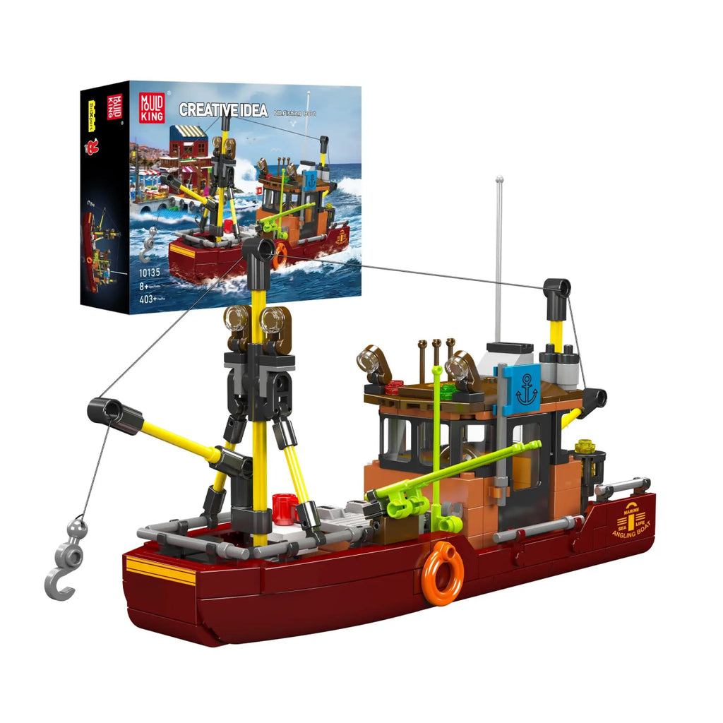 Mould King - Mould King 10135 Fischerboot - Fishing Boat - Baubär Boutique