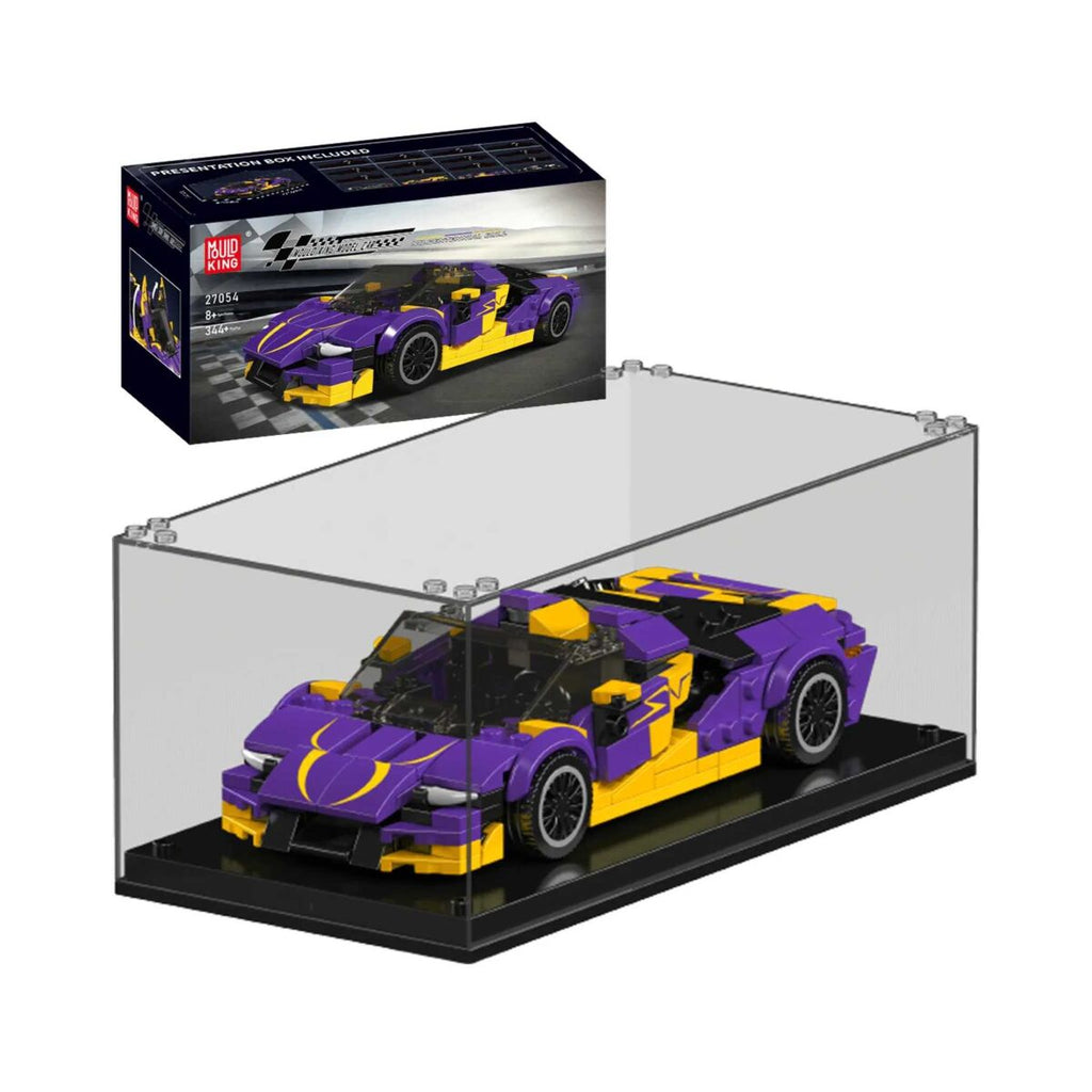 Mould King-Mould King 27054 italienisches Sportwagen-Cabrio wie Lamborghini Centenario inkl. Vitrine in 1:24 - Baubär Boutique