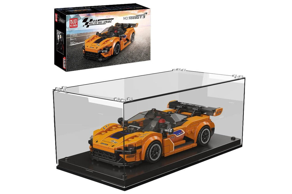 Mould King - Mould King 27064 deutscher Sportwagen wie Porsche GT3 inkl. Vitrine in 1:24 - Baubär Boutique