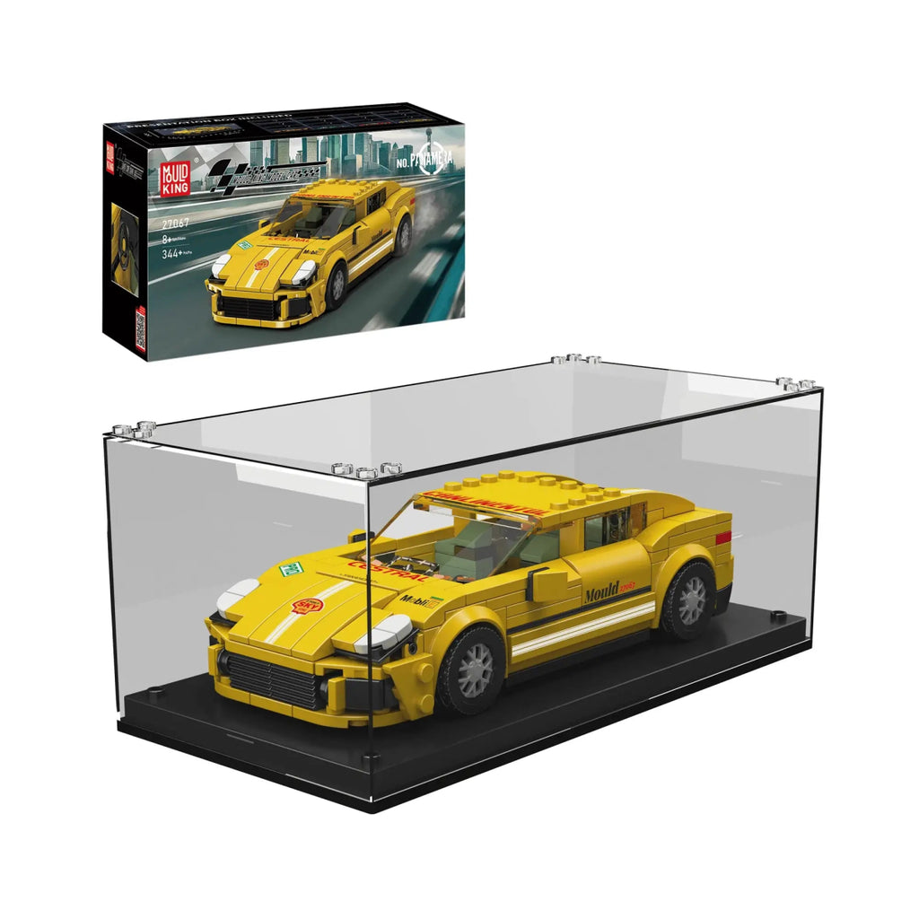 Mould King - Mould King 27067 deutsche Sportlimousine wie Porsche Panamera inkl. Vitrine in 1:24 - Baubär Boutique