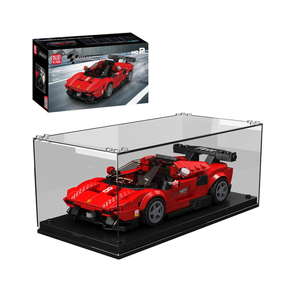 Mould King - Mould King 27069 italienischer Sportwagen wie Ferrari P80C inkl. Vitrine in 1:24 - Baubär Boutique