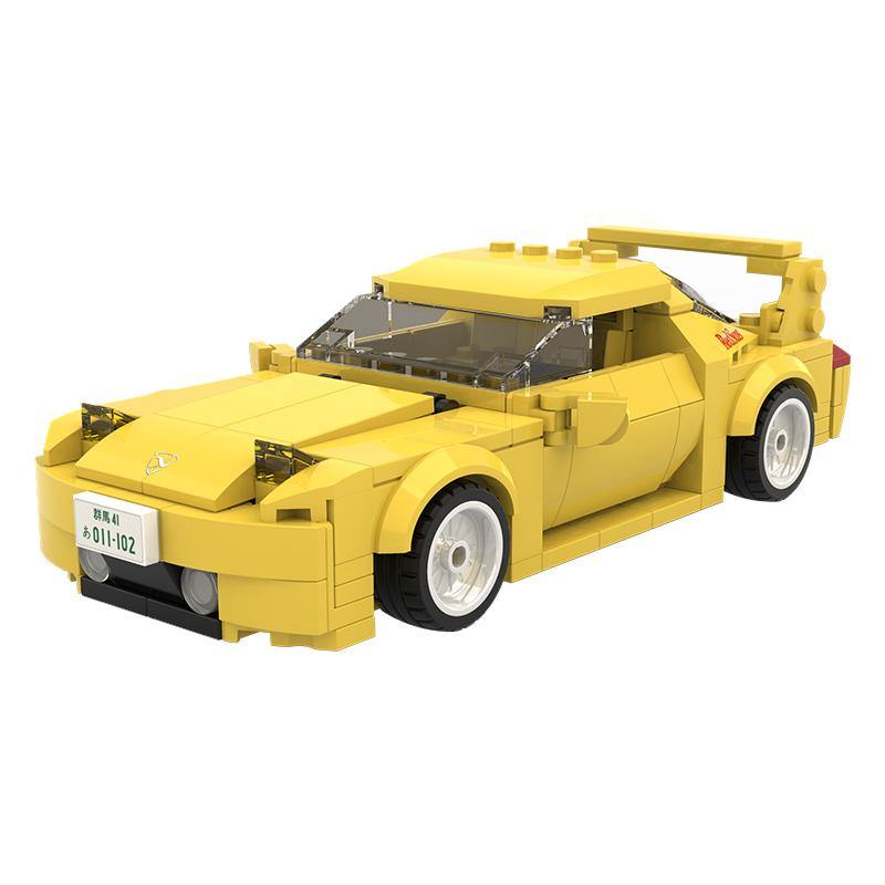 CaDA-CaDA C55013W Initial-D Mazda RX-7 FD35, gelb (Maßstab 1:24) - Baubär Boutique