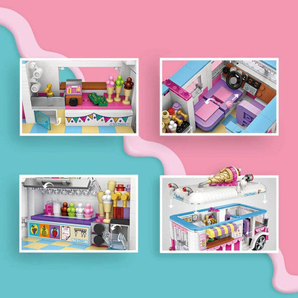 LOZ-LOZ Mini Block 1112 Ice Cream Van / Eiswagen - Baubär Boutique