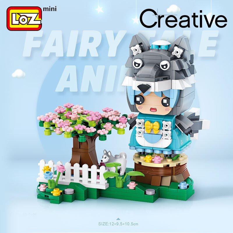 LOZ-LOZ Mini Block 1662 Wolfsmädchen - Baubär Boutique