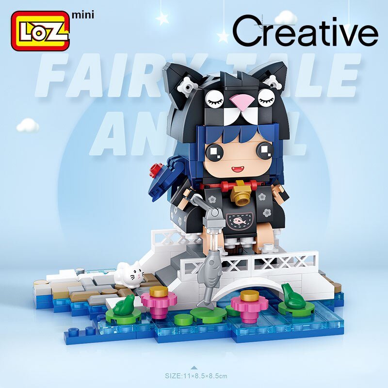 LOZ-LOZ Mini Block 1664 Katzenmädchen - Baubär Boutique