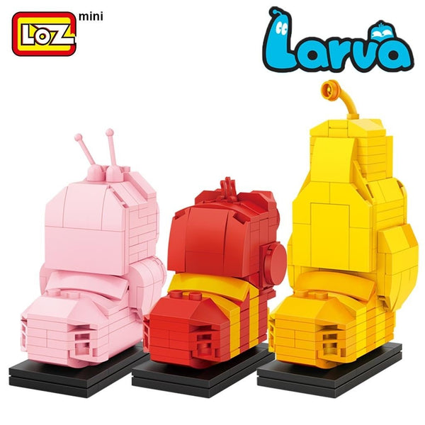 LOZ-LOZ Mini Block 4105 Larva Hilarious Bugs / Raupen - Baubär Boutique