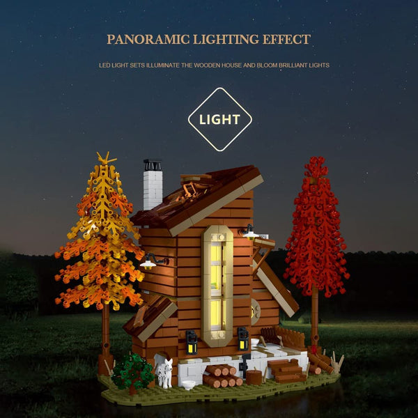 Mork-Mork 031073 Hütte im Wald / Forest Cabin (Mini Modular) - Baubär Boutique