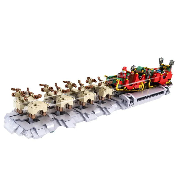 Mould King-Mould King 10015 Rentierschlitten mit Weihnachtsmann (motorisiert) / Christmas Santa Sleigh - Baubär Boutique