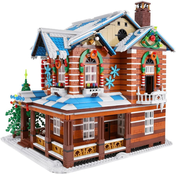 Mould King-Mould King 16011 Weihnachtliches Haus / Christmas House (Beleuchtet, mit Rauch und Sound) - Baubär Boutique