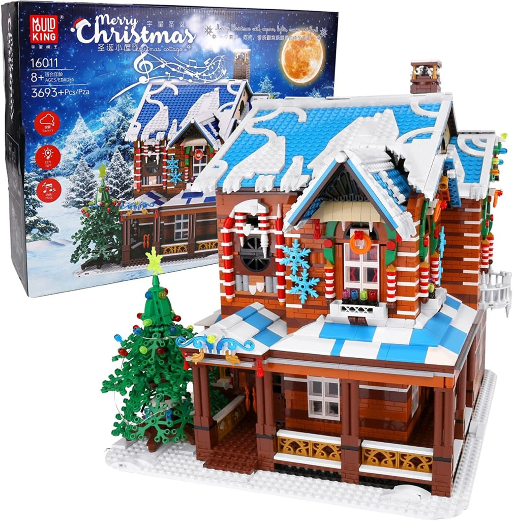 Mould King-Mould King 16011 Weihnachtliches Haus / Christmas House (Beleuchtet, mit Rauch und Sound) - Baubär Boutique