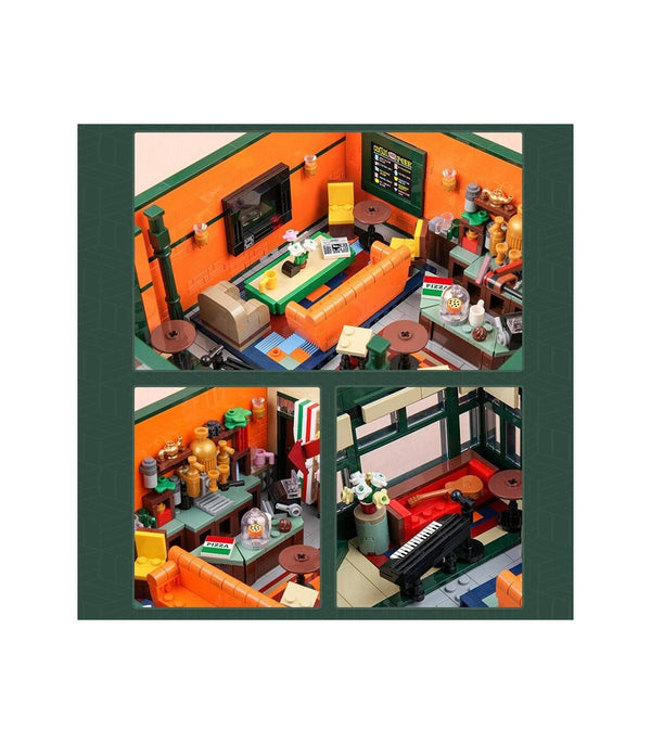 Mould King-Mould King 16014 Friends Café Novatown-Serie - Baubär Boutique