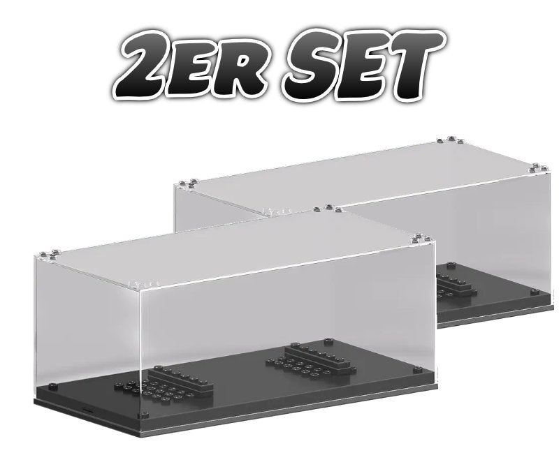 Mould King-Mould King 27000B 2er Set Sammel-Vitrine/ Schaukasten für 6 bis 8 Noppen breite Autos (nicht beleuchtet) - Baubär Boutique