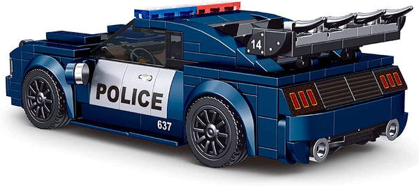 Mould King-Mould King 27002 Polizeiwagen inkl. Vitrine, Maßstab 1:24 - Baubär Boutique