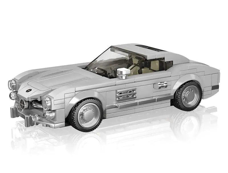 Mould King-Mould King 27037 Historischer Sportwagen wie 300 SL inkl. Vitrine, Maßstab 1:24 - Baubär Boutique