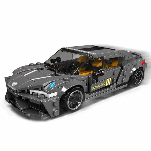 Mould King-Mould King 27052 schwedischer Sportwagen wie Koenigsegg Regera inkl. Vitrine, Maßstab 1:24 - Baubär Boutique