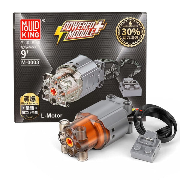 Mould King-Mould King M-0003 L-Motor (kompatibel zu LEGO Power Functions der 1. Generation) - Baubär Boutique