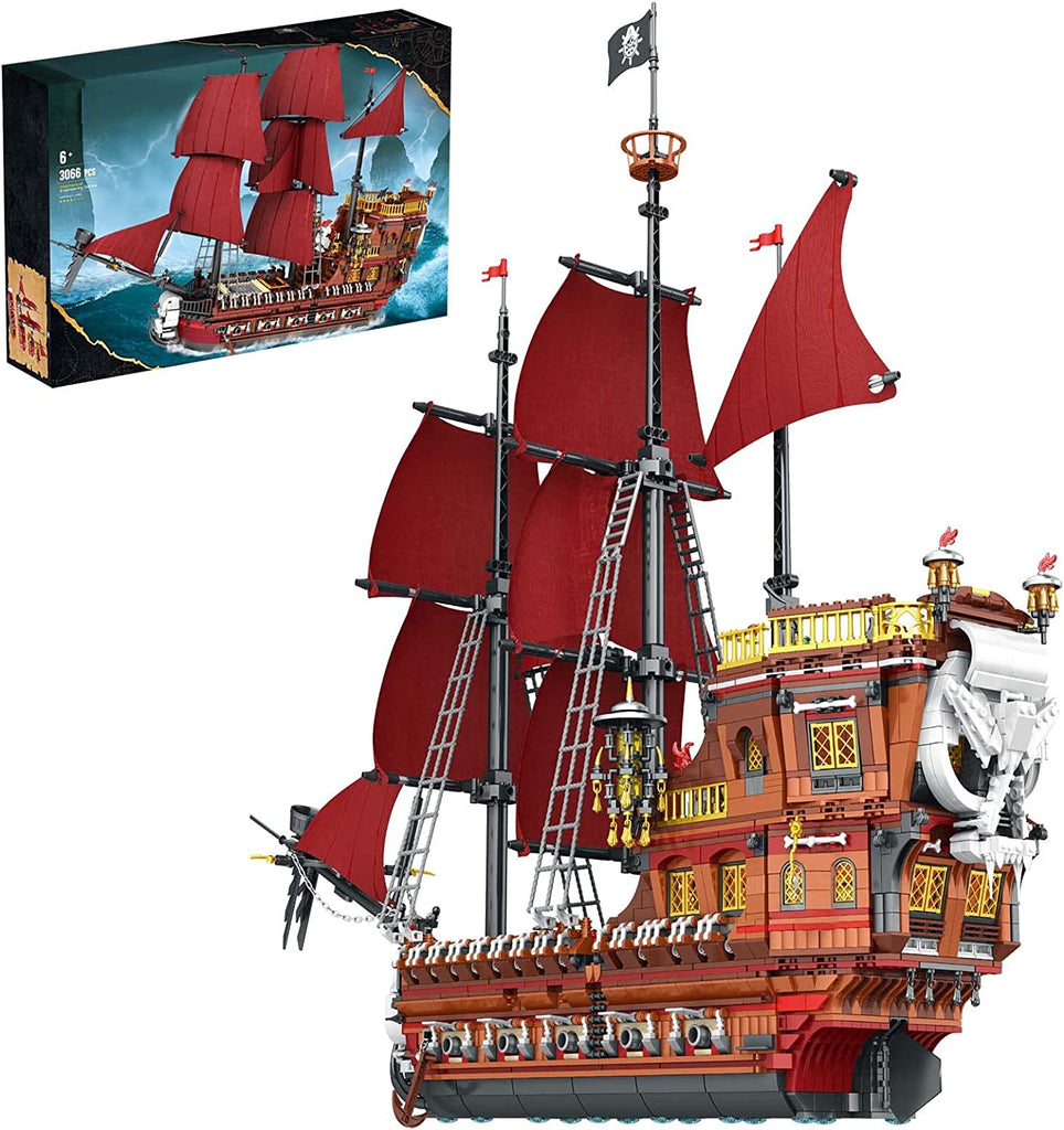 Reobrix-Reborix 66010 Piratenschiff - Dreimaster "Pirate Revenge" - Baubär Boutique