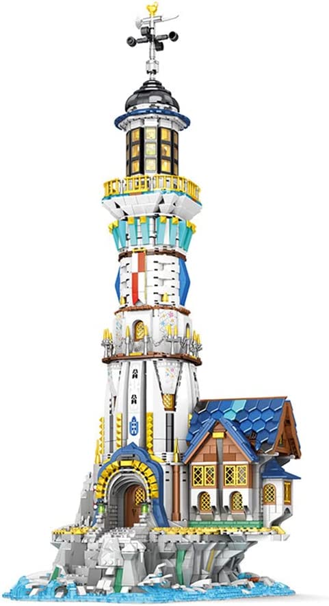 Reobrix-Reobrix 66028 mittelalterlicher Leuchtturm / Lighthouse (European Century) - Baubär Boutique