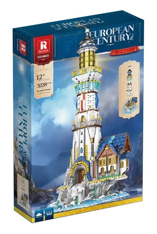 Reobrix-Reobrix 66028 mittelalterlicher Leuchtturm / Lighthouse (European Century) - Baubär Boutique