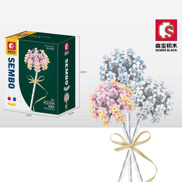 Sembo-SEMBO 601230-A Orientalische Papierbuschblume - Rosa (Block Florist-Serie) - Baubär Boutique