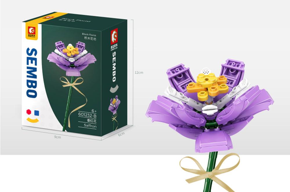 Sembo-SEMBO 601232-B Safran lila (Block Florist-Serie) - Baubär Boutique