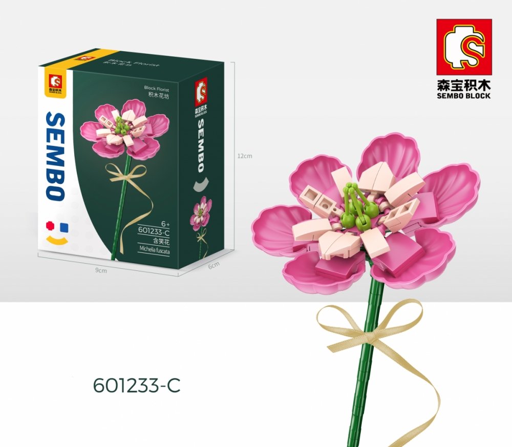 Sembo-SEMBO 601233-C Magnolie pink (Block Florist-Serie) - Baubär Boutique