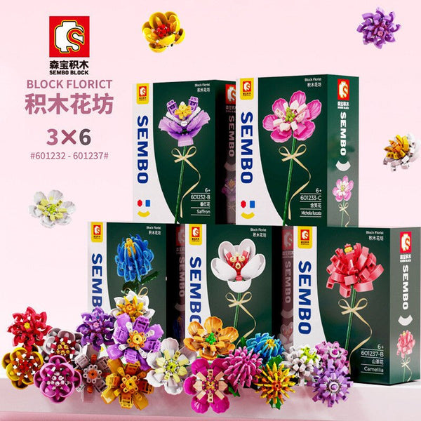 Sembo-SEMBO 601236-C Chrysantheme rosa (Block Florist-Serie) - Baubär Boutique